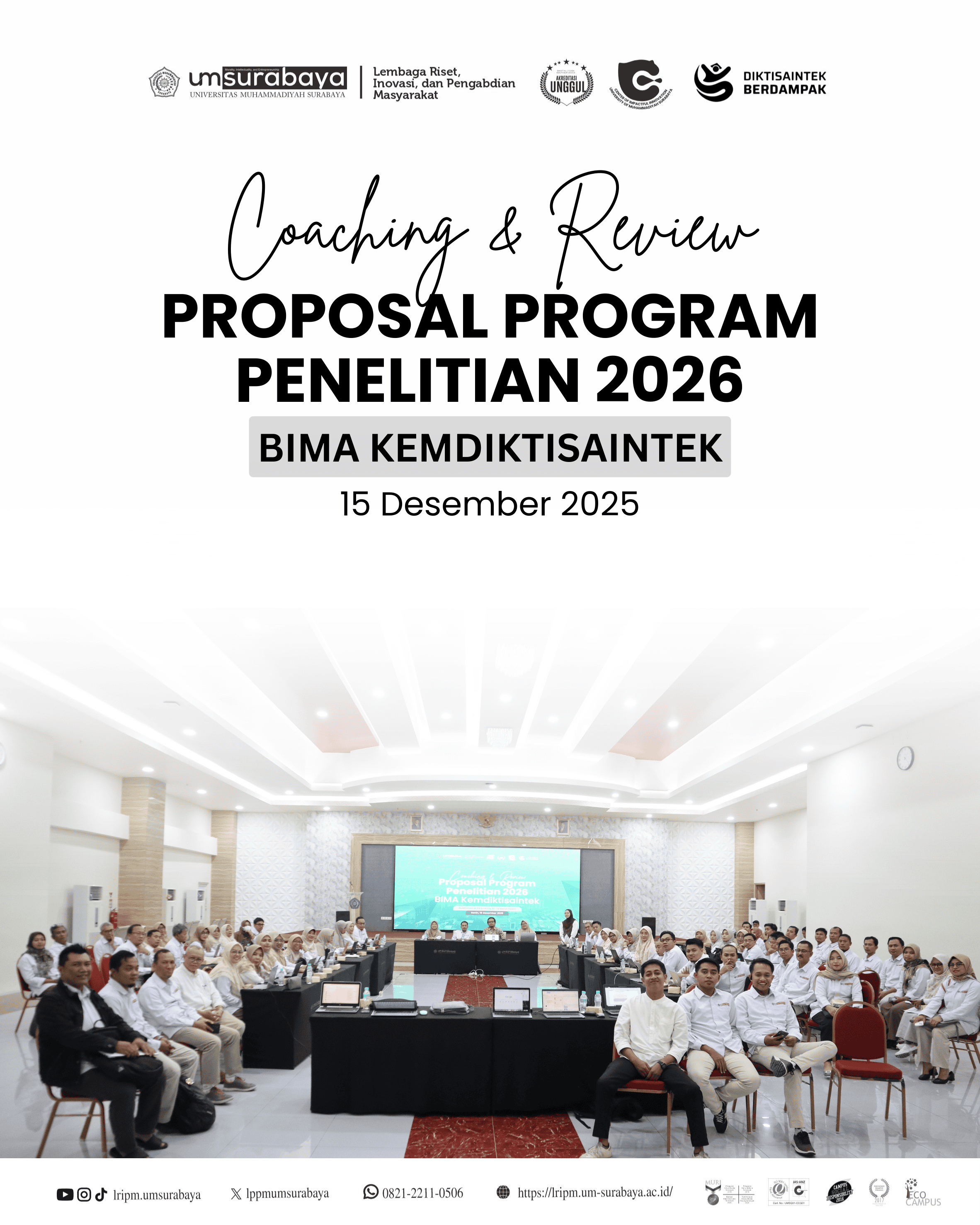 Coaching dan Review Proposal Penelitian BIMA 2026 - Lembaga Riset ...